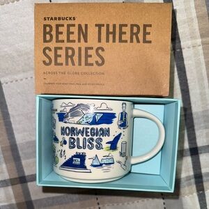 Starbucks Been There Series Mug with Blue and Green Illustrations